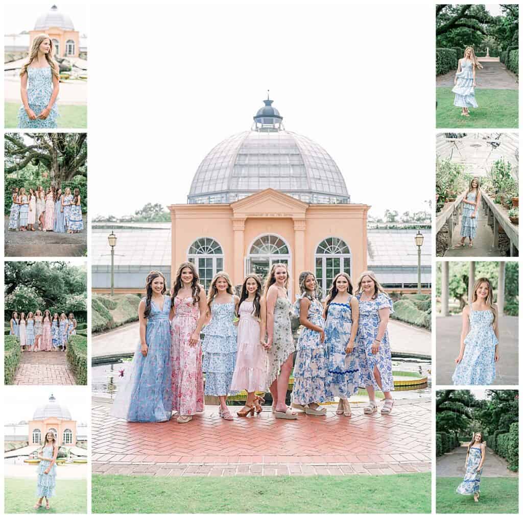 Group and individual portraits from a summer Mississippi senior model team trip to New Orleans.